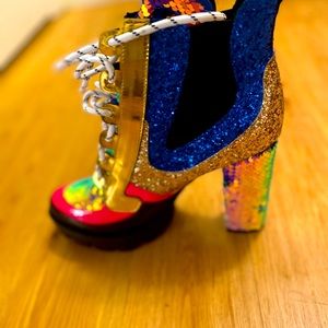 Colorful platform boot